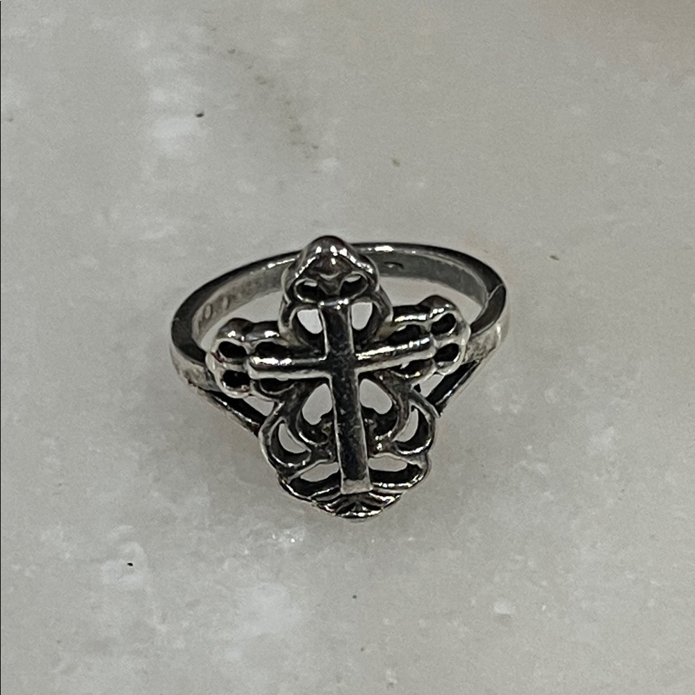 Artisan Silver Cross Ring